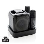  Singvibe RCS recycled plastic karaoke set with double mic, black