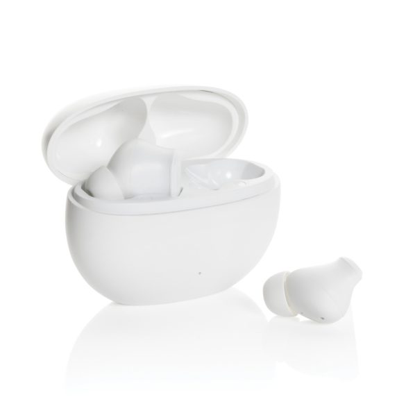 Prolink RCS recycled plastic hybrid ANC/ENC earbud, white