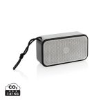 Swiss Peak RCS recycled aluminium 10W bass speaker, grey