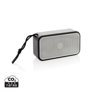 Swiss Peak RCS recycled aluminium 10W bass speaker, grey