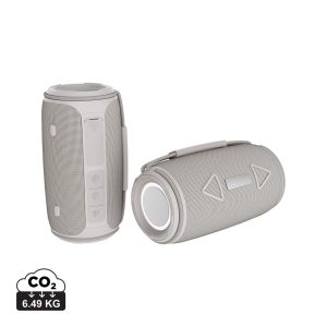 Prisma RCS recycled plastic IPX 4 waterpoof 16W speaker, grey