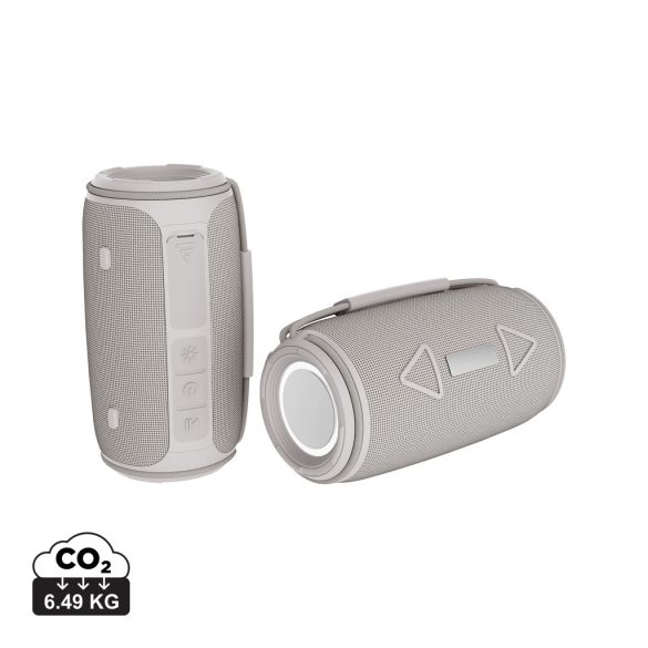 Prisma RCS recycled plastic IPX 4 waterpoof 16W speaker, grey