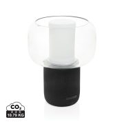 Lux RCS recycled plastic 10W speaker lamp, black
