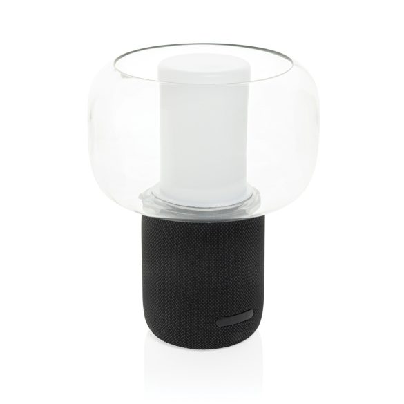 Lux RCS recycled plastic 10W speaker lamp, black