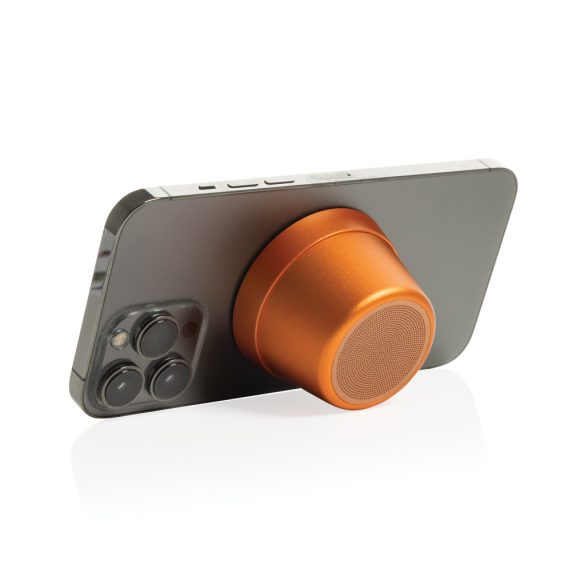 Nivio RCS recycled aluminum magnetic 5W Speaker, orange