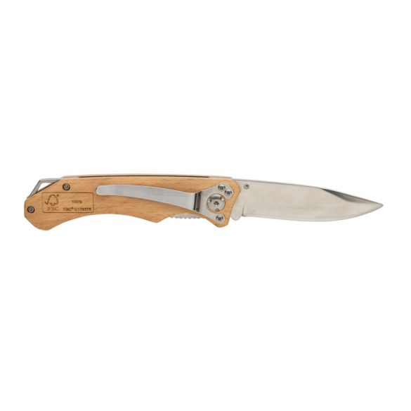 FSC® wooden outdoor knife, brown