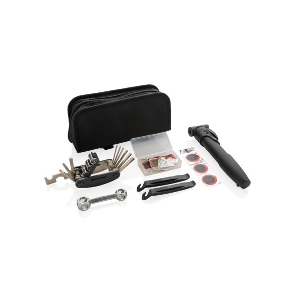 Bike repair kit set 17 pcs, black