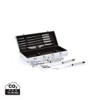 12 pcs barbecue set in aluminium box, silver