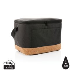   Impact AWARE™ XL RPET two tone cooler bag with cork detail,
