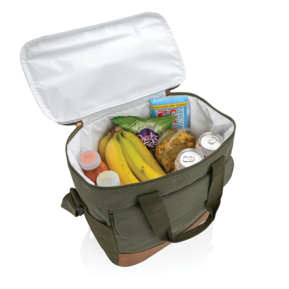 Impact AWARE™ 16 oz. rcanvas cooler bag, green