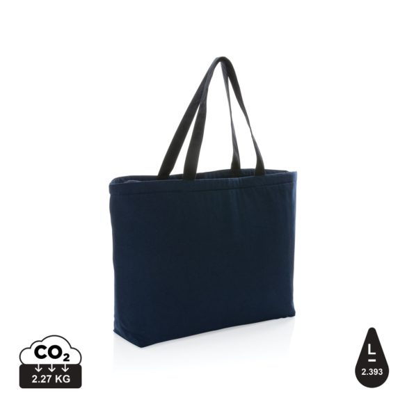 Impact Aware™ 285 gsm rcanvas large cooler tote undyed, navy