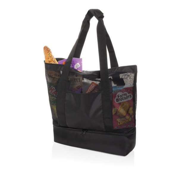 Iqlo Aware™ RPET 2-in-1 cooler tote, black