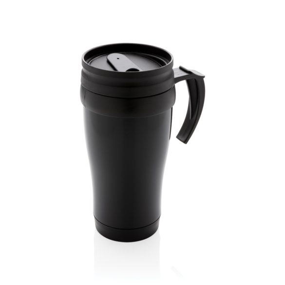 Stainless steel mug, black