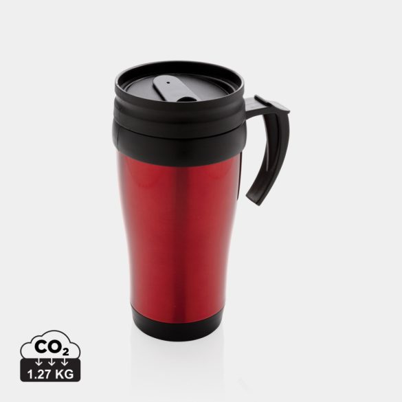 Stainless steel mug, red