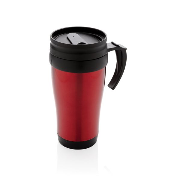 Stainless steel mug, red