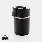 Bogota compact vacuum mug with ceramic coating, black