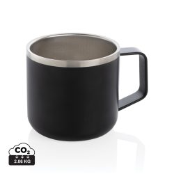 Vacuum stainless steel camp mug, black