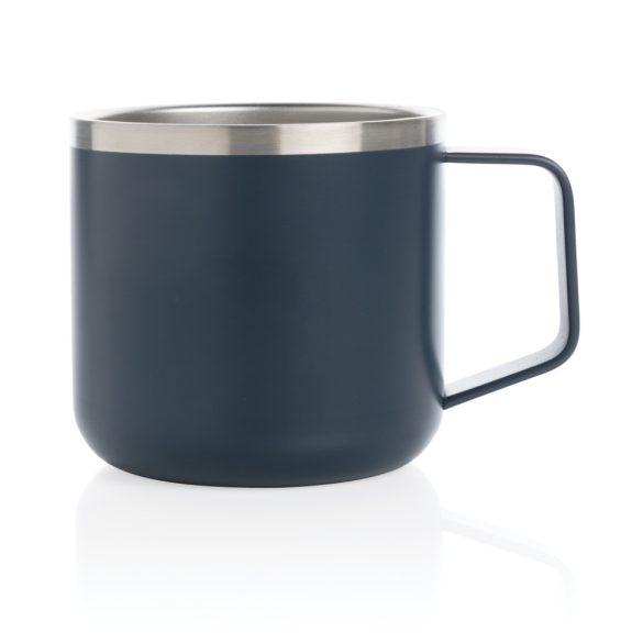 Vacuum stainless steel camp mug, blue