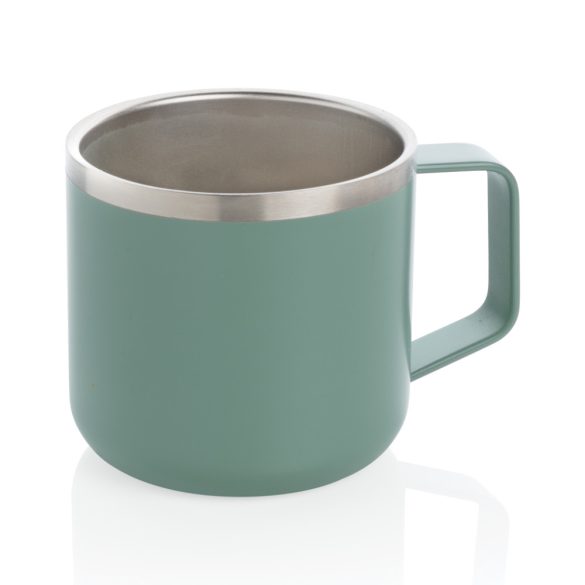 Stainless steel camp mug, green