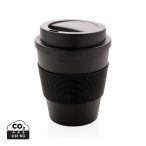 Reusable Coffee cup with screw lid 350ml, black