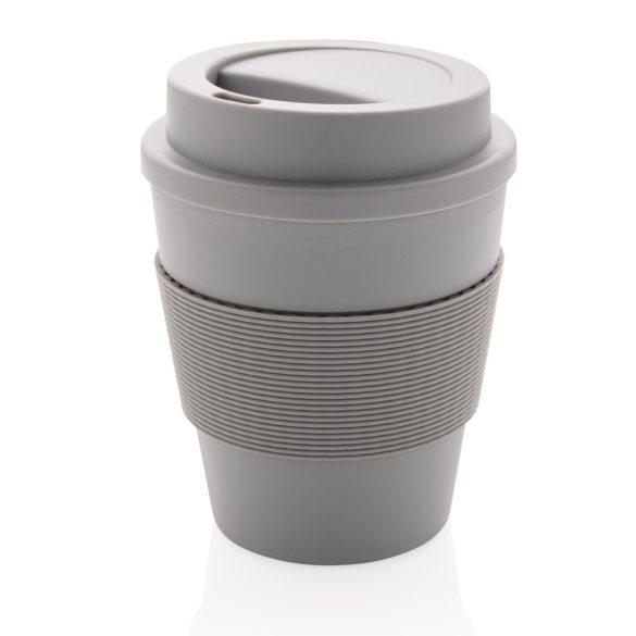 Reusable Coffee cup with screw lid 350ml, grey