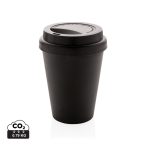 Reusable double wall coffee cup 300ml, black