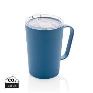 RCS Recycled stainless steel modern vacuum mug with lid, blu