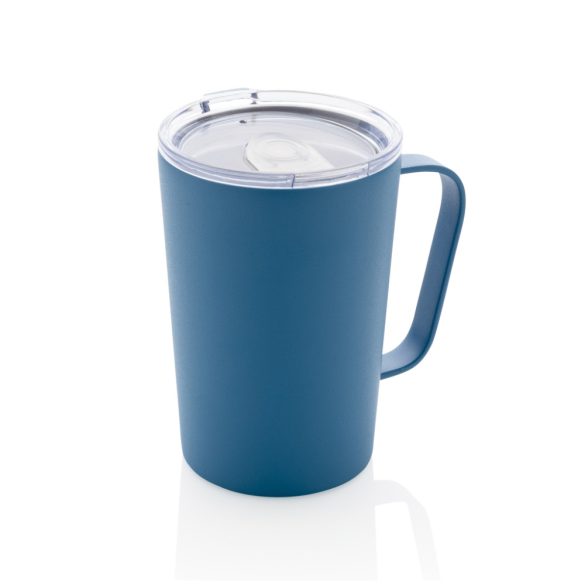 RCS Recycled stainless steel modern vacuum mug with lid, blu