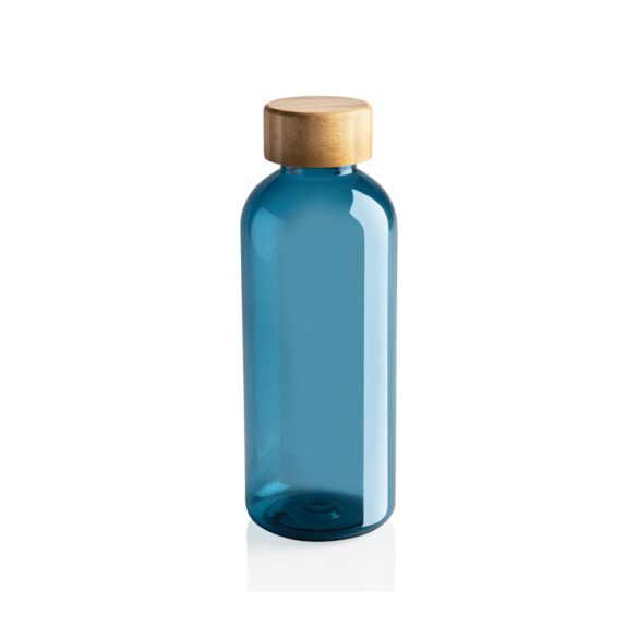 GRS RPET bottle with FSC bamboo lid, blue