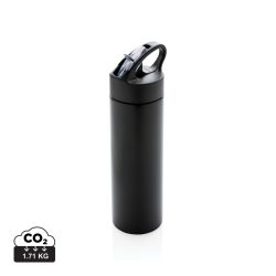 Sport bottle with straw, black