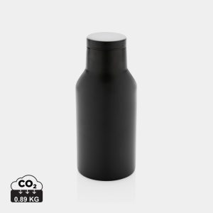 RCS Recycled stainless steel compact bottle, black