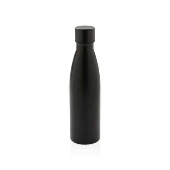 RCS Recycled stainless steel solid vacuum bottle, black