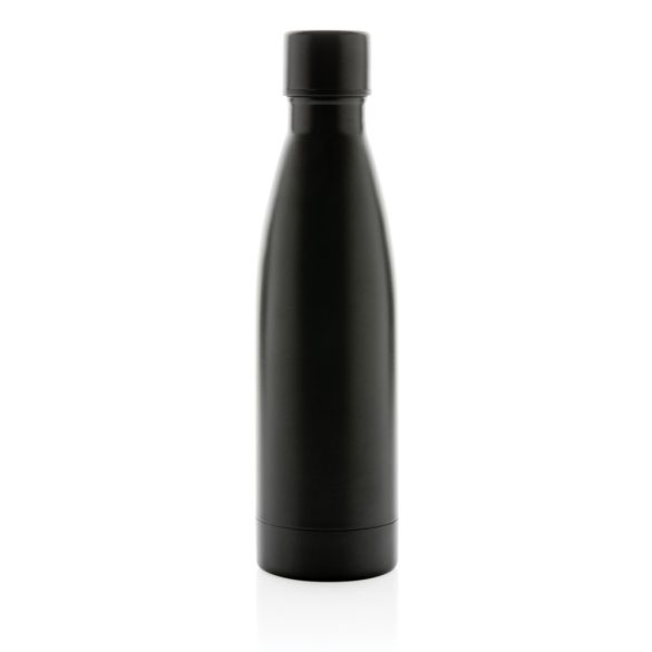 RCS Recycled stainless steel solid vacuum bottle, black