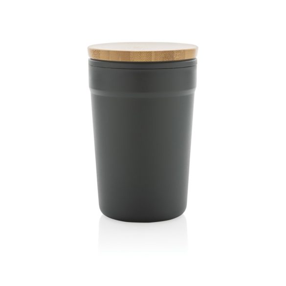 GRS RPP mug with FSC® bamboo lid, grey