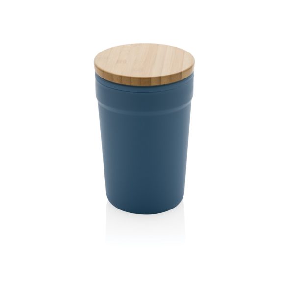 GRS RPP mug with FSC® bamboo lid, blue