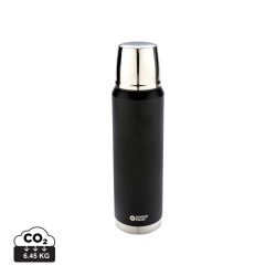 Swiss Peak Elite 1L copper vacuum flask, black