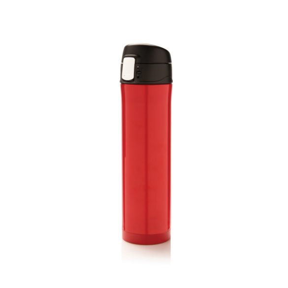 Easy lock vacuum flask, red