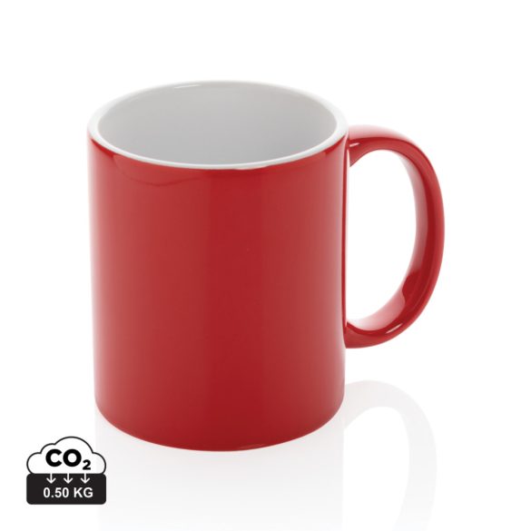 Ceramic classic mug, red