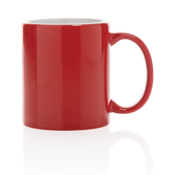 Ceramic classic mug, red