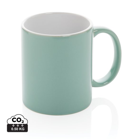 Ceramic classic mug, green