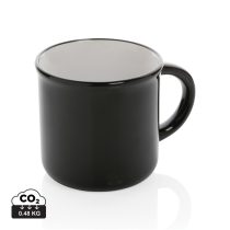 Vintage ceramic mug, black