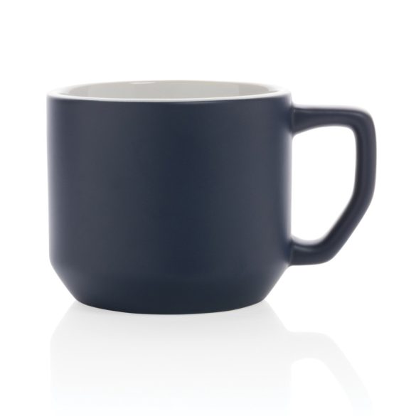 Ceramic modern mug, navy