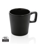 Ceramic modern coffee mug, black