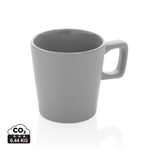 Ceramic modern coffee mug, grey