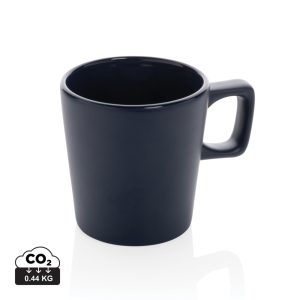 Ceramic modern coffee mug, navy