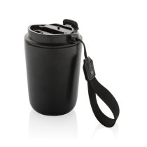 Cuppa RCS re-steel vacuum tumbler with lanyard, black