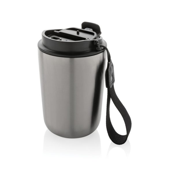 Cuppa RCS re-steel vacuum tumbler with lanyard, silver