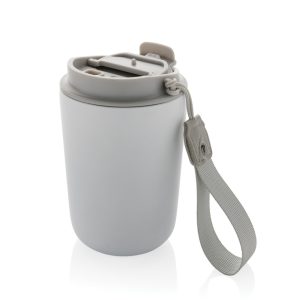 Cuppa RCS re-steel vacuum tumbler with lanyard, white