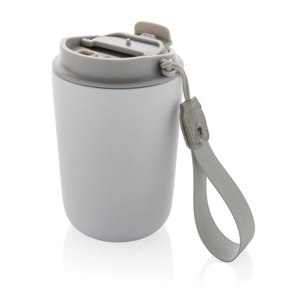 Cuppa RCS re-steel vacuum tumbler with lanyard, white