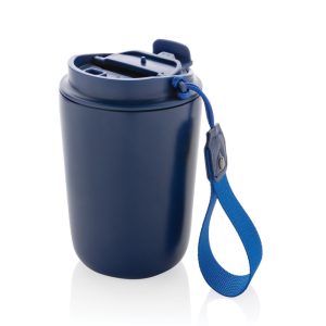 Cuppa RCS re-steel vacuum tumbler with lanyard, blue